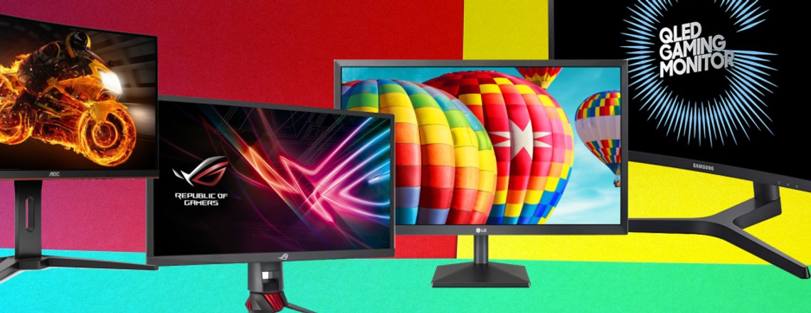 Vier Full-HD-Monitore ab 100 € für Spieler im Vergleichstest