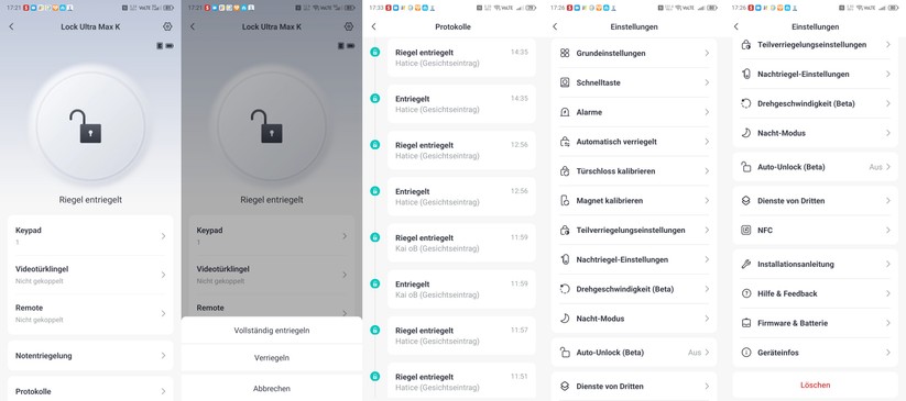 Switchbot-App: Die App ist übersichtlich und bietet zahlreiche Einstellmöglichkeiten inklusive Protokoll.