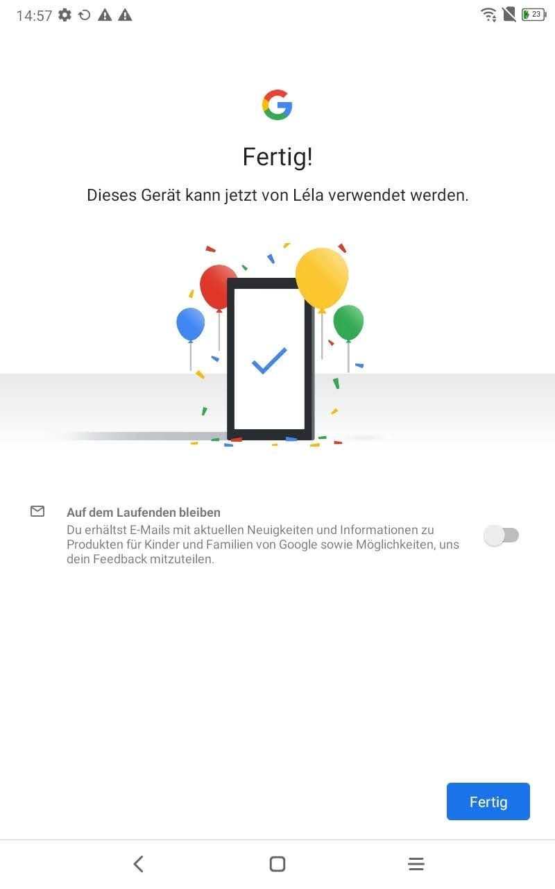 Family Link Einrichtung
