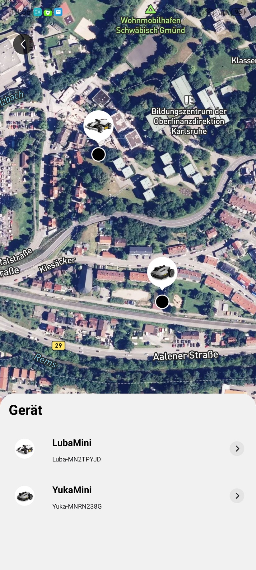  Über das Menü "Ich" und der Option "Mein Gerät suchen" findet man den Standort des Mähroboters. Zudem lassen sich bei Mammotion registrierte Mähroboter wie bei anderen Herstellern nicht von Fremden nutzen.