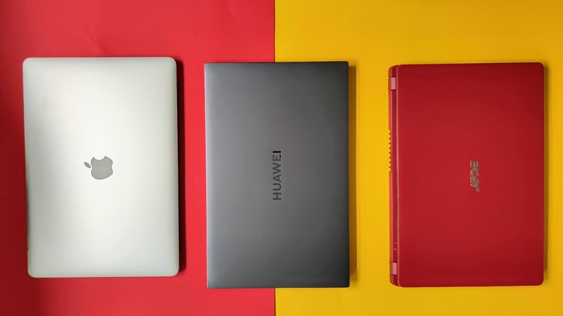 Huawei Matebook D16, Apple Macbook Pro, Acer Aspire 3