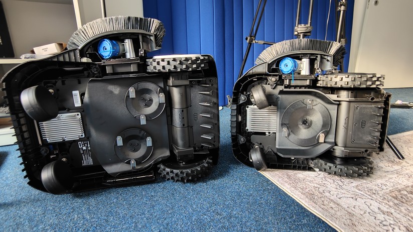 Der Ecovacs Goat A1600 LiDAR Pro und der Goat O1200 verfügen ebenfalls über eine Trimm-Einheit.