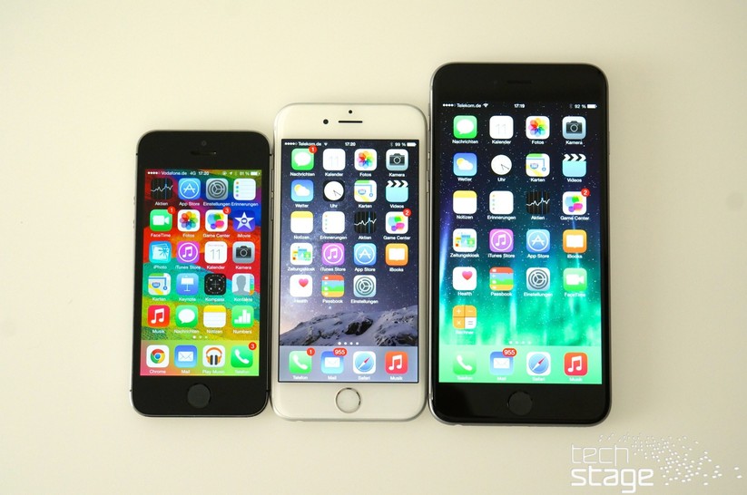 iPhone 6 Plus – Vergleich mit iPhone 6 und iPhone 5s