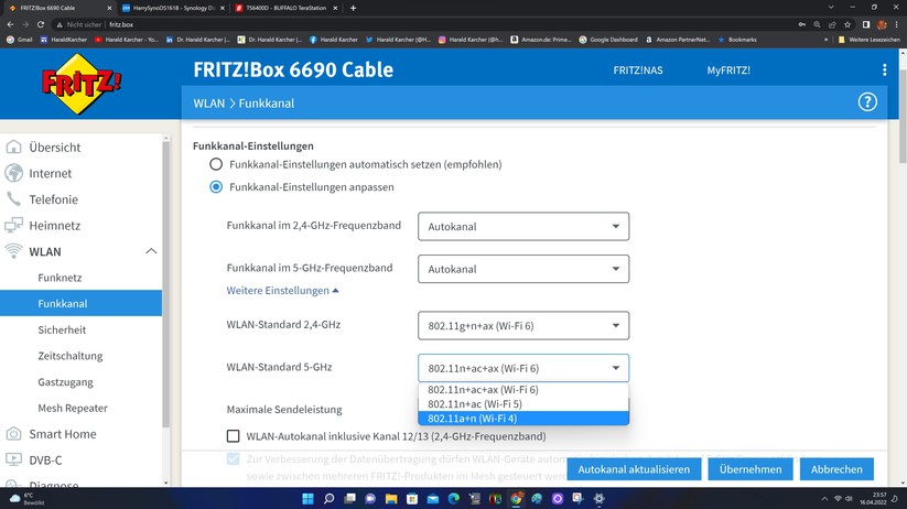 Fritzbox 6690 Cable - Konfiguration 