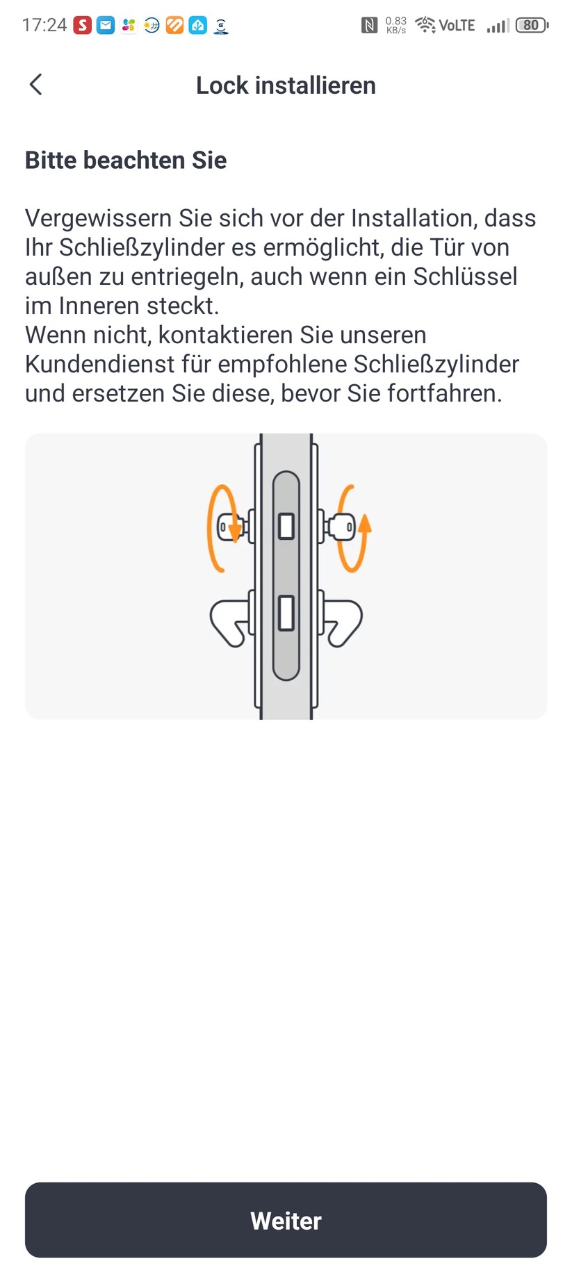 Die Switchbot-App ist auch für die Montage hilfreich.