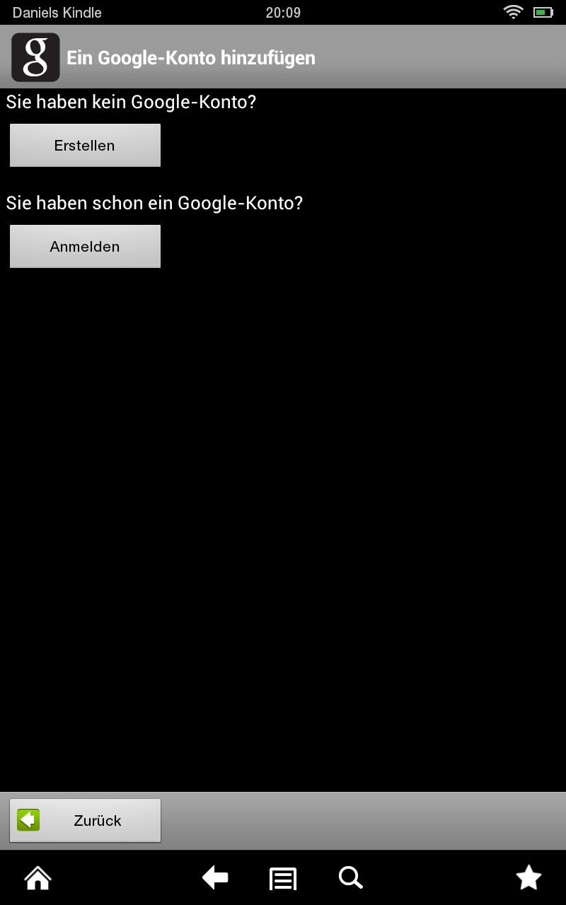 17. Einloggen in Google Play