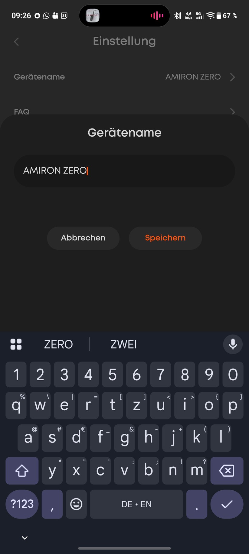 Beyerdynamic Amiron Zero Sport Screenshot