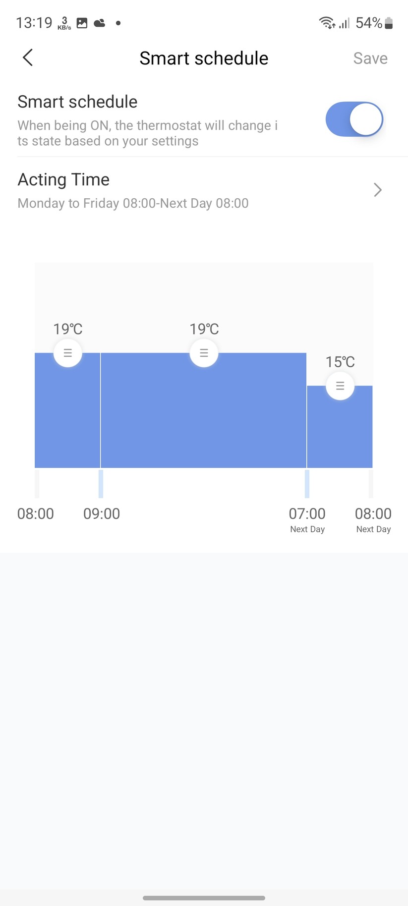 Aqara Radiator Thermostat E1: App