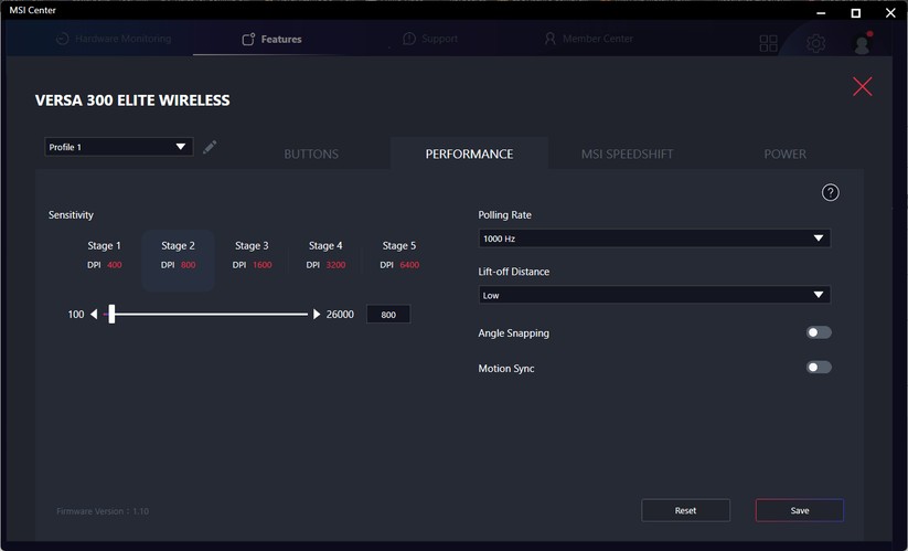 MSI Versa 300 Elite Wireless - Bilder App