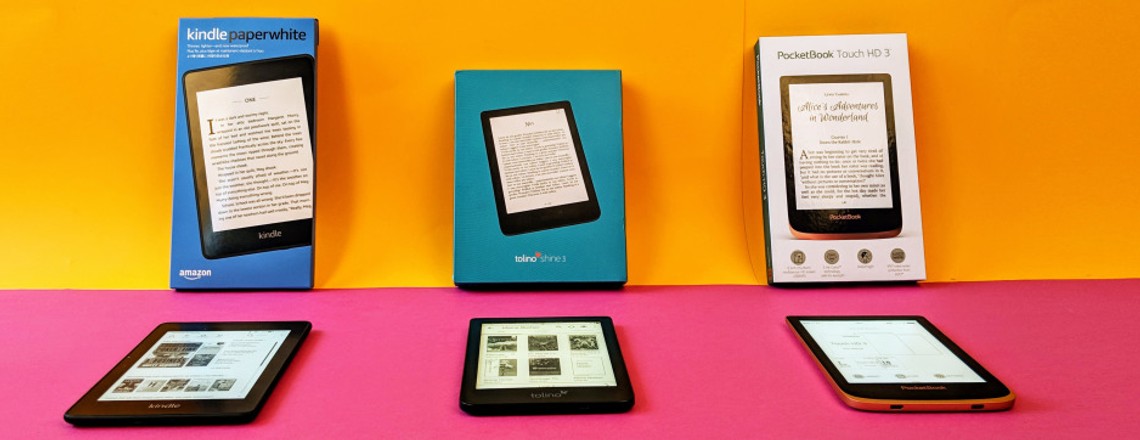 Vergleichstest E-Reader: Tolino vs Paperwhite vs Pocketbook