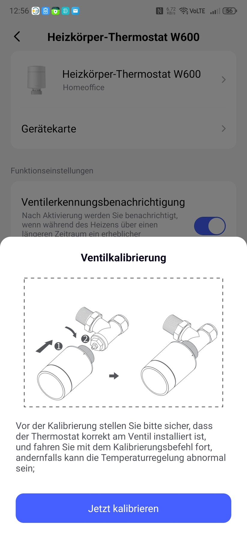  Einstellungen, Kalibrierung