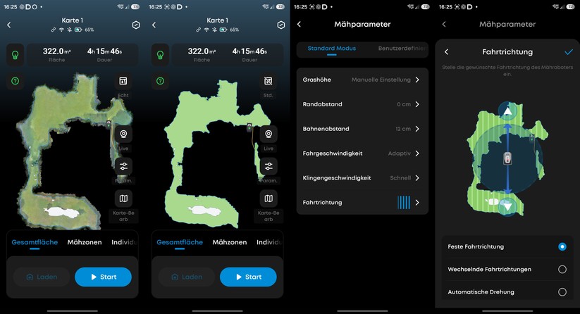 Die Eufy-App besticht durch ihre intuitive Bedienung und tiefgehende Konfigurationsmöglichkeiten. Mithilfe der integrierten Kameradaten lässt sich die Kartenansicht in eine naturgetreue Darstellung wechseln.