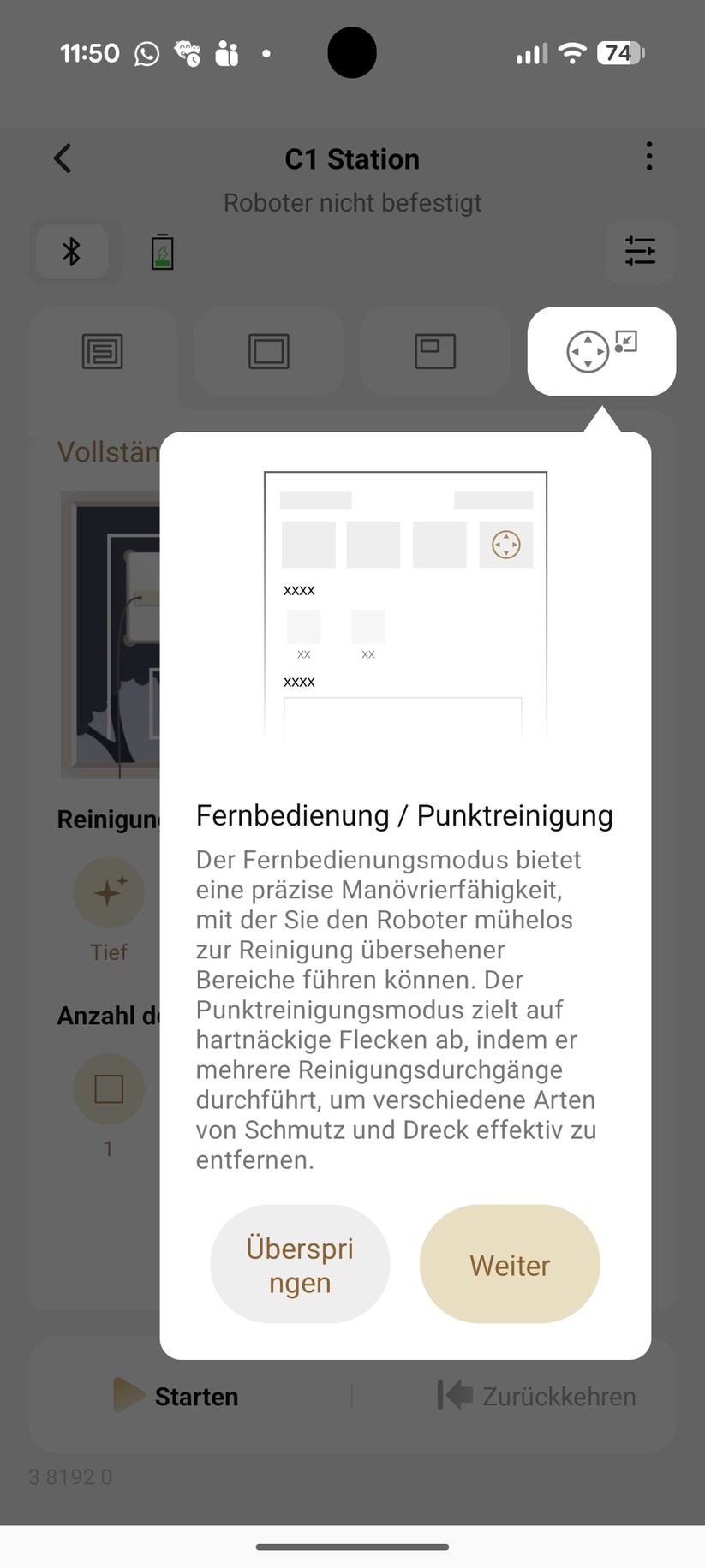 Dreame C1 – App & Einrichtung
