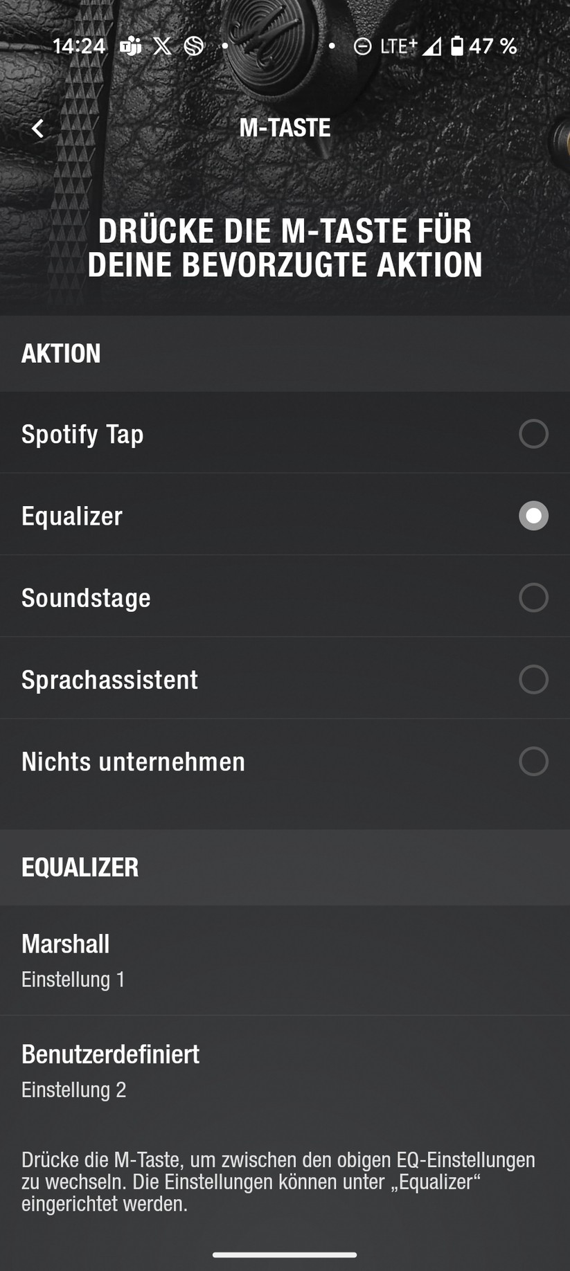 Marshall Monitor II ANC Screenshot
