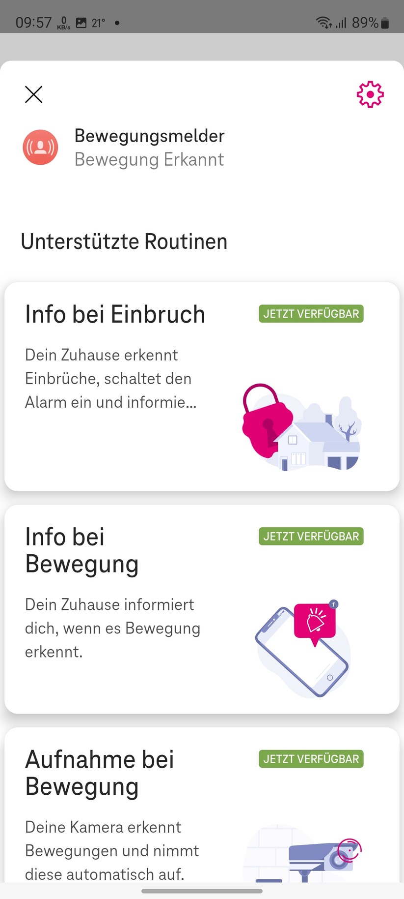 Magenta Zuhause mit Home Base 2: Routinen, Geräte, Tools, Einstellungen