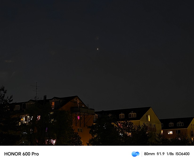  Telelinse bei Nacht mit 3,5x Zoom