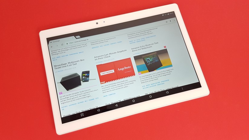Das Display des Teclast T10 hat uns im Test sehr gut gefallen.