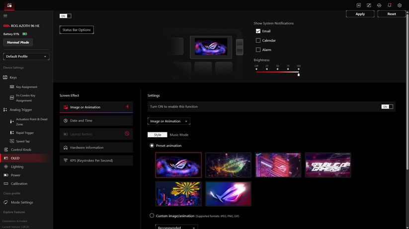 ROG Azoth 96 HE - Bilder App