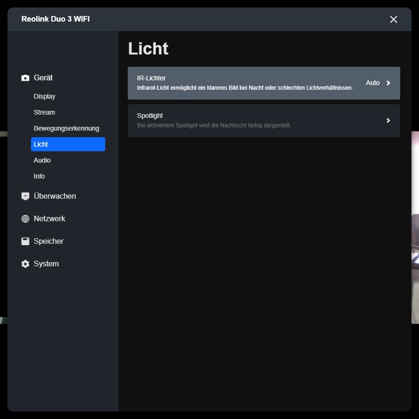 Reolink Duo 3 WiFi: Konfiguration mit Desktop-App