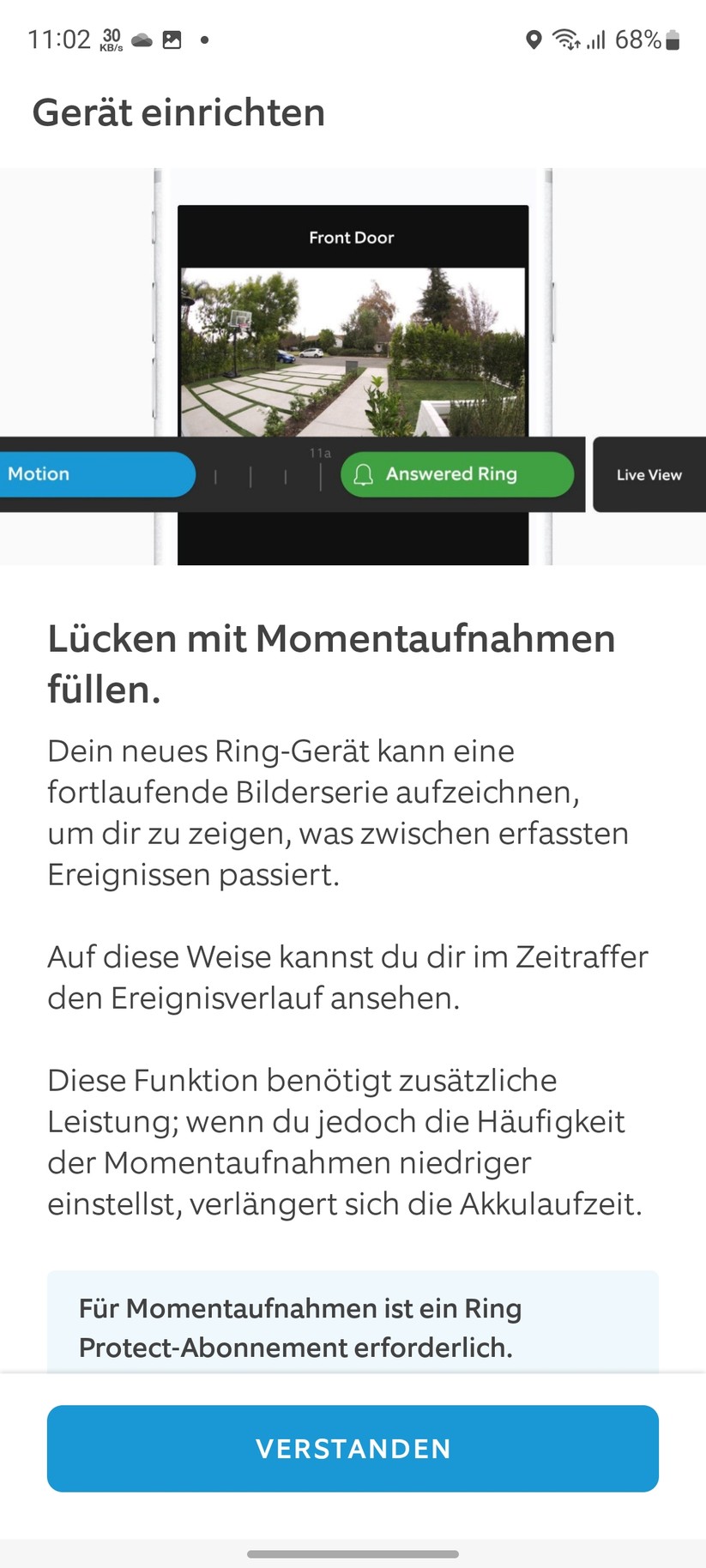 Ring Doorbell 4: Einrichtung