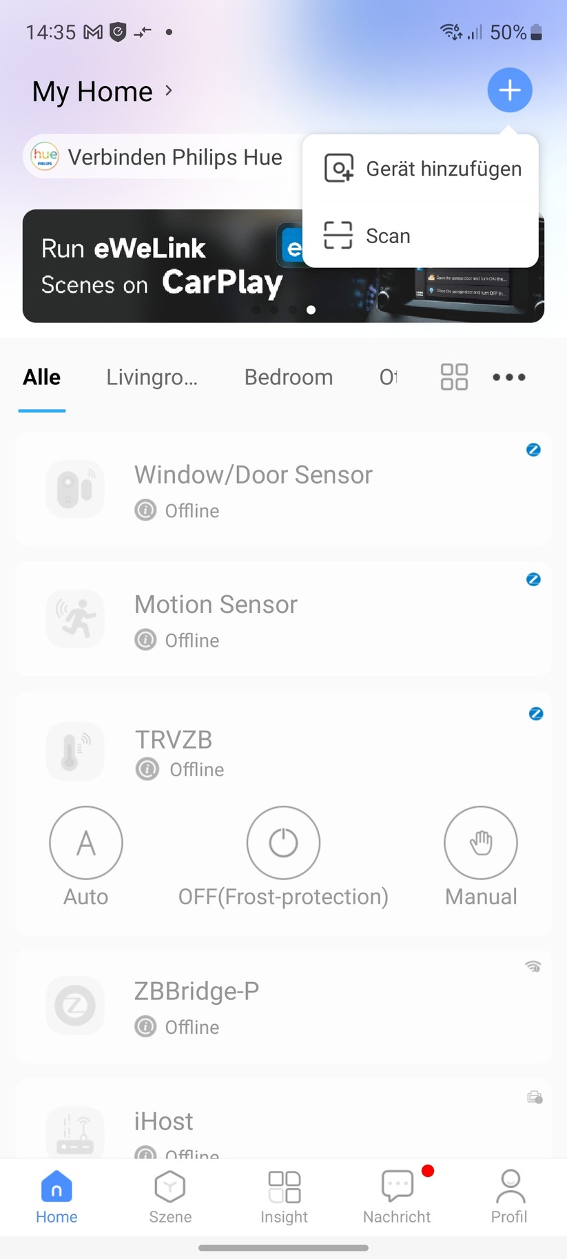 Sonoff NS PAnel Pro: Konfiguration mit Ewelink-App
