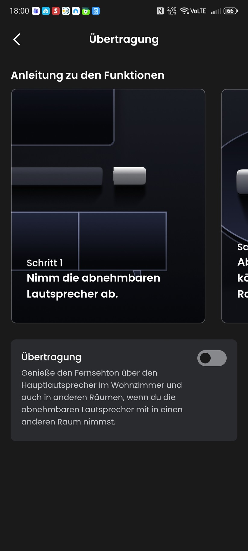 Mit der App JBL One wird die JBL BAr 1000MK2 eingerichtet.