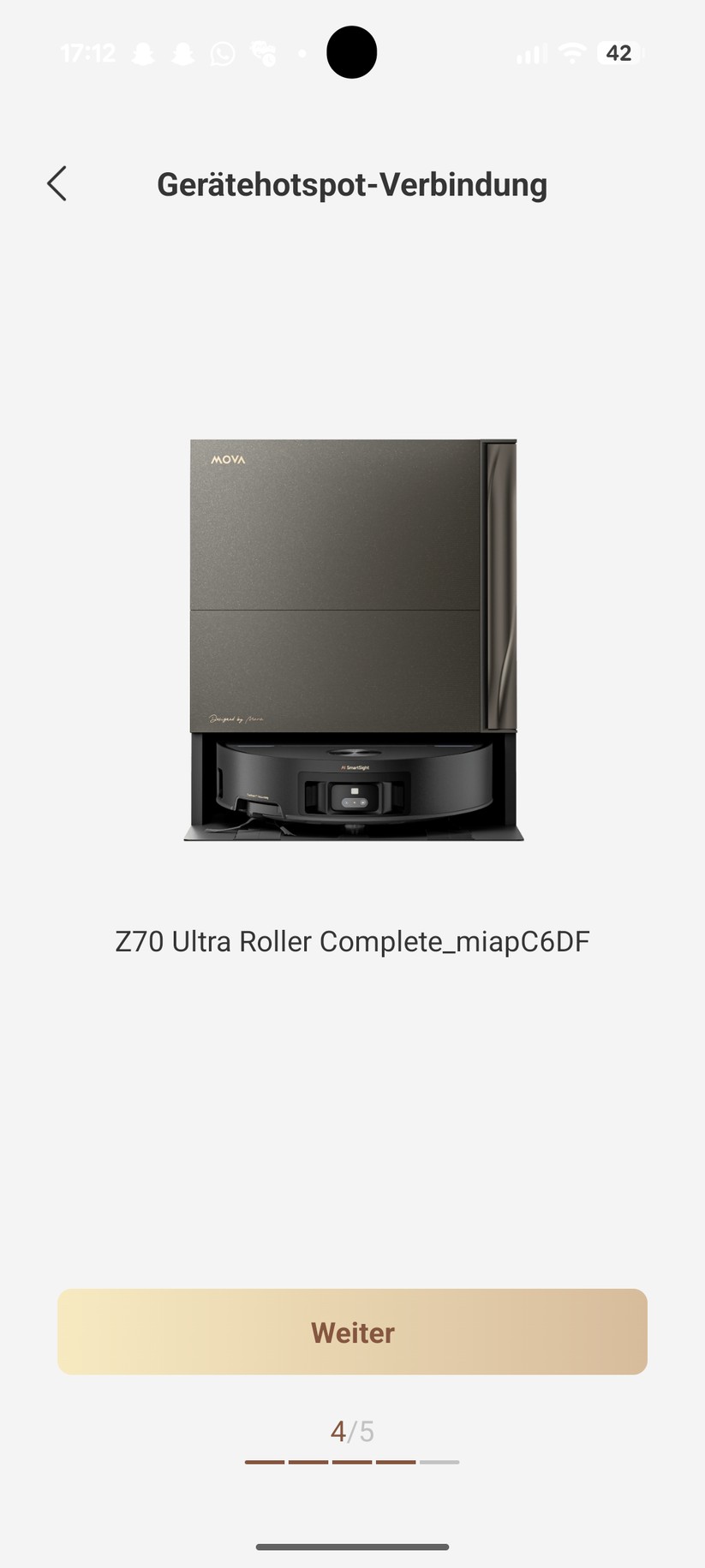 Mova Z70 Ultra Roller – App & Einrichtung