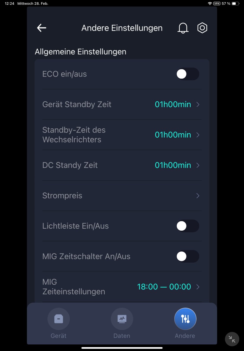  Einrichtung mit App, Konfiguration, Einspeiseleistung und Zeitpläne