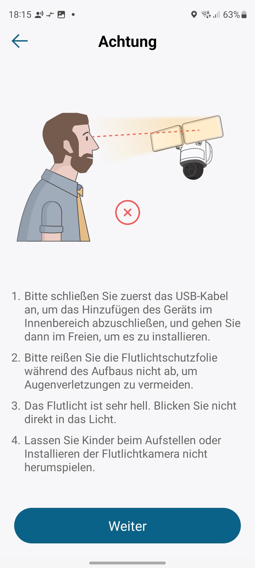 Eufy Floodlight Cam E340: Einrichtung und Einstellungen