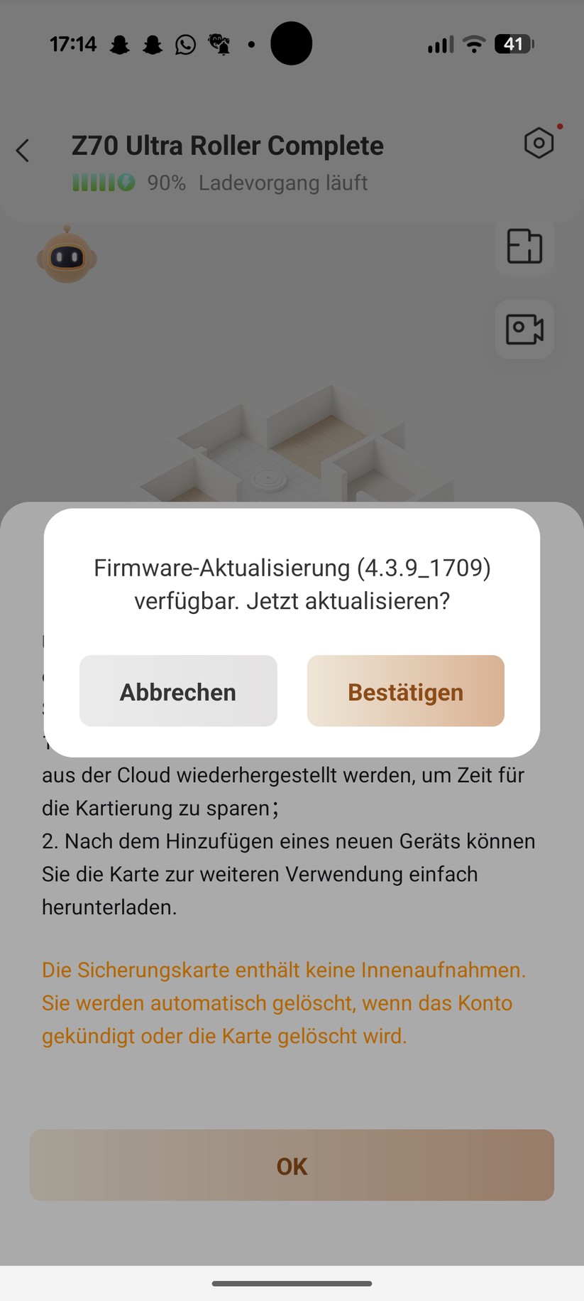 Mova Z70 Ultra Roller – App & Einrichtung