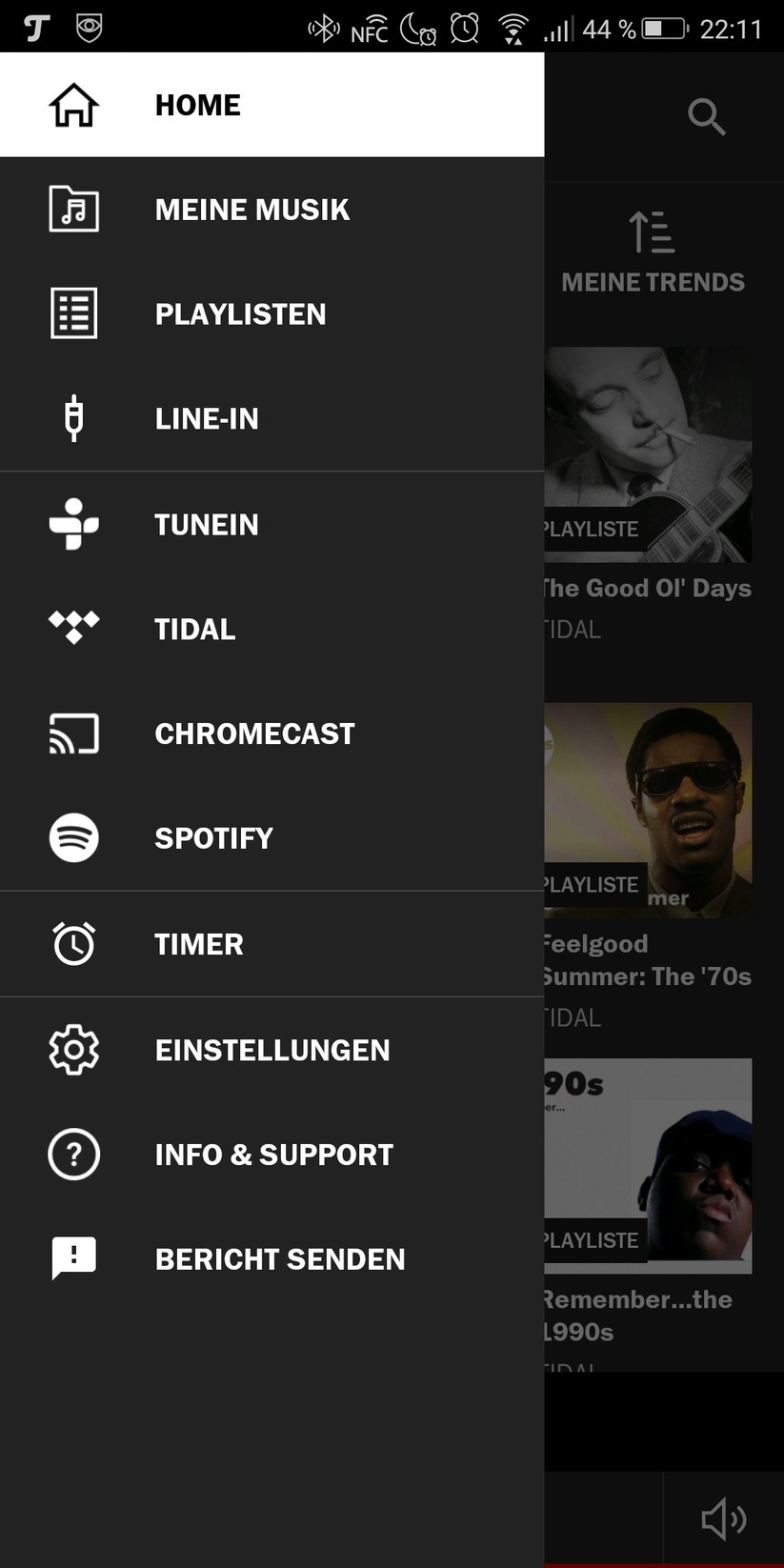 Die Raumfeld-App