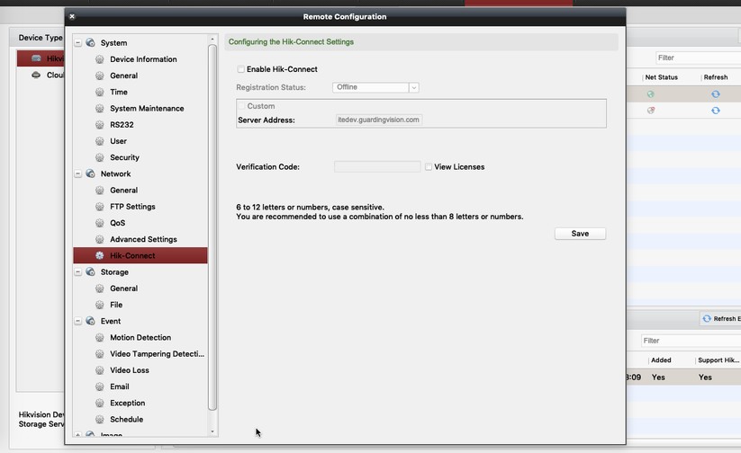 Annke NC500: Bedienung mit IVMS 4200 unter macOS