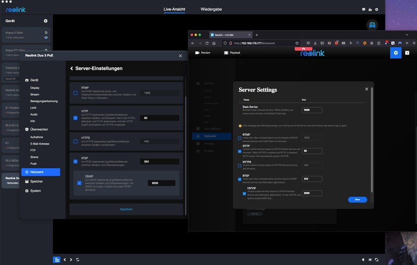 Reolink Duo 3: Motion Track aka Bewegungsspur, Konfigurationsmöglichkeiten und Testaufnahmen