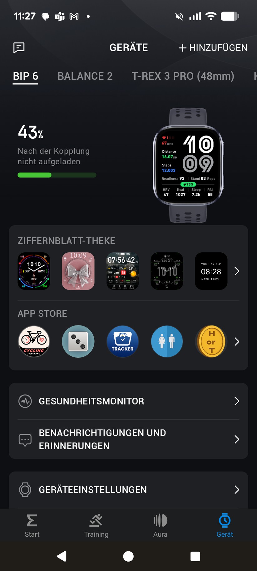 App der Amazfit Bip 6