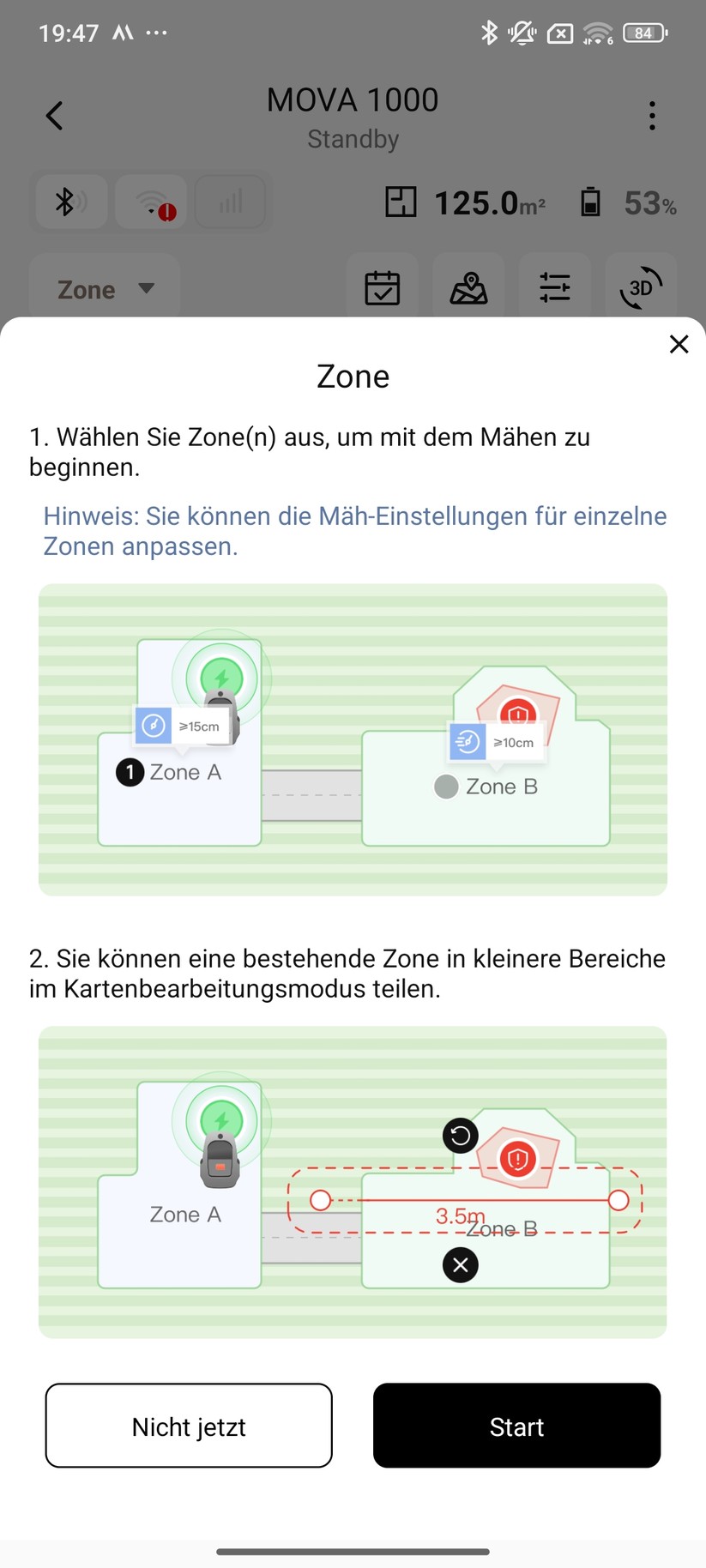 Mova 1000 – App