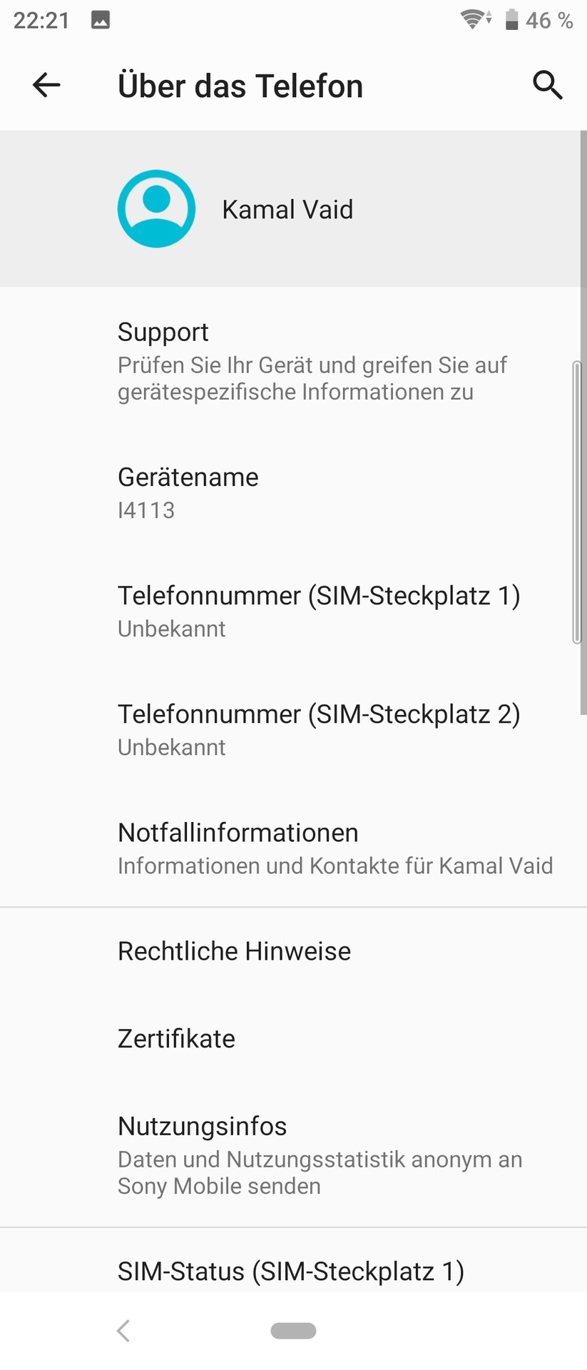 Informationen zum Xperia 10