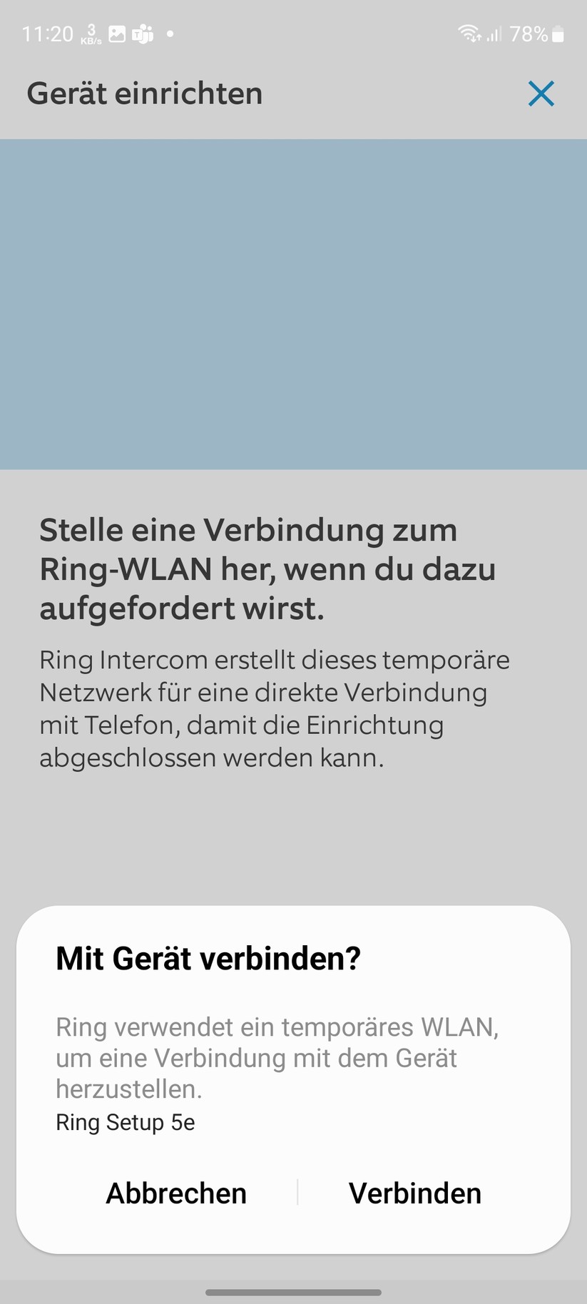 Ring Intercom: Einrichtung