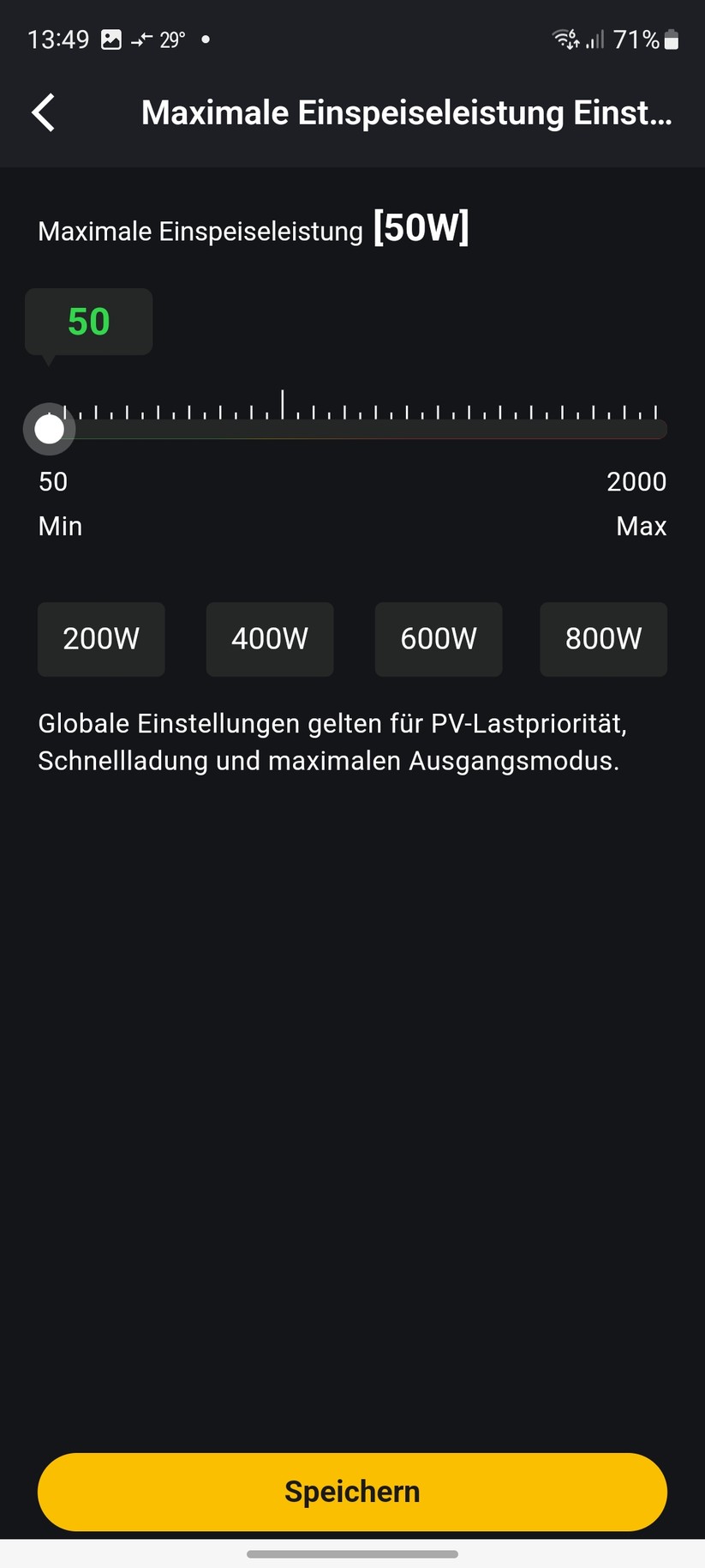  Einstellungen mit der App Alpha Lite