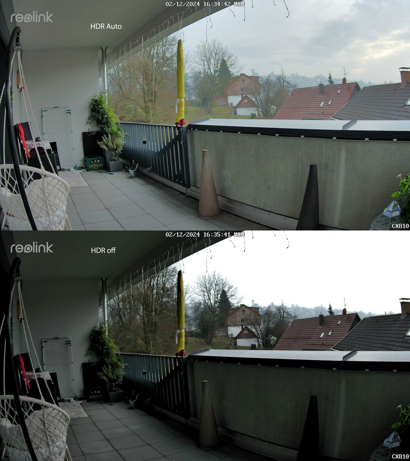 Reolink CX810: Durch die Unterstützung von HDR steigt die Bildqualität.