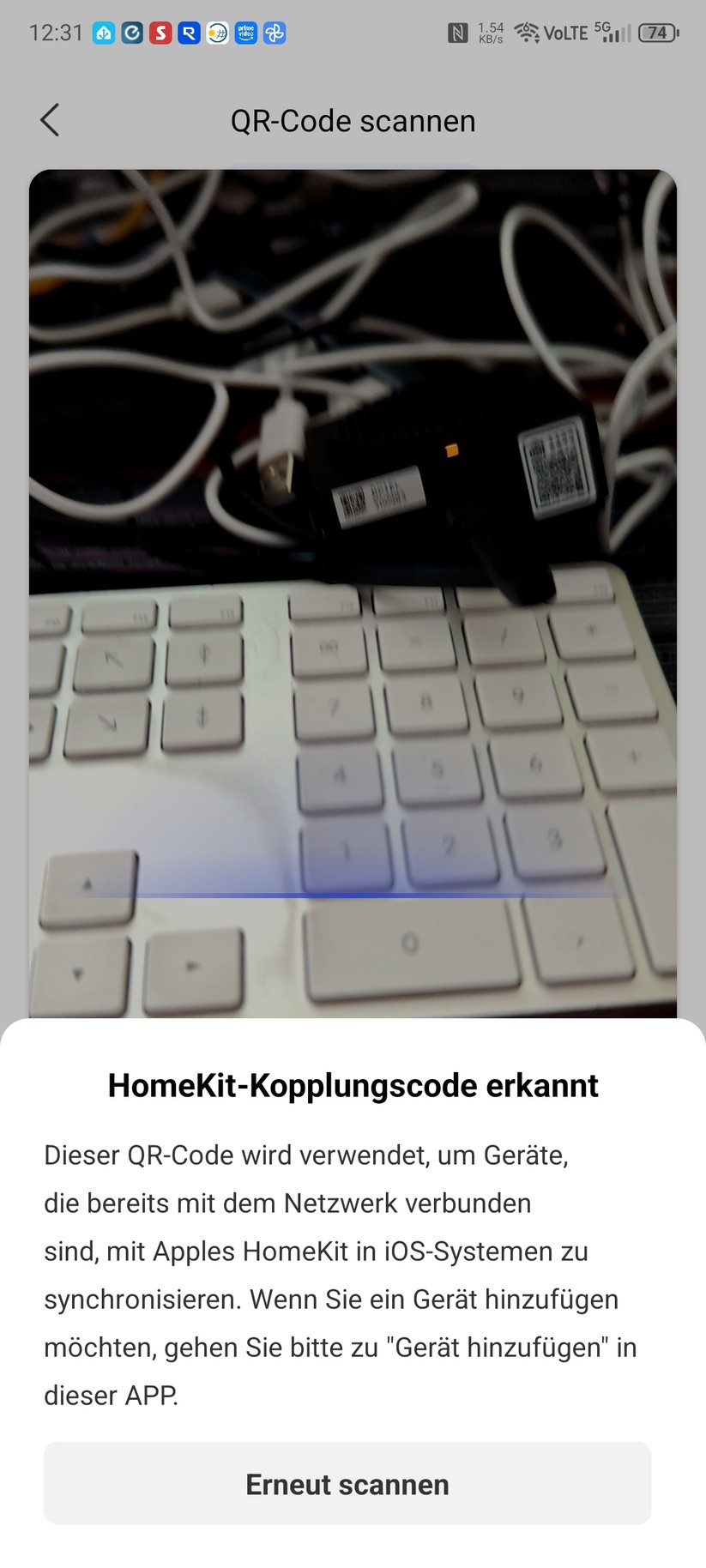 Die Inbetriebnahme des Aqara Doorbell Camera Hub G410 ist einfach und schnell erledigt.