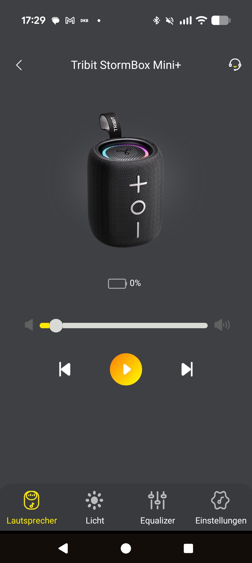 Tribit Stormbox Mini+ Screenshot
