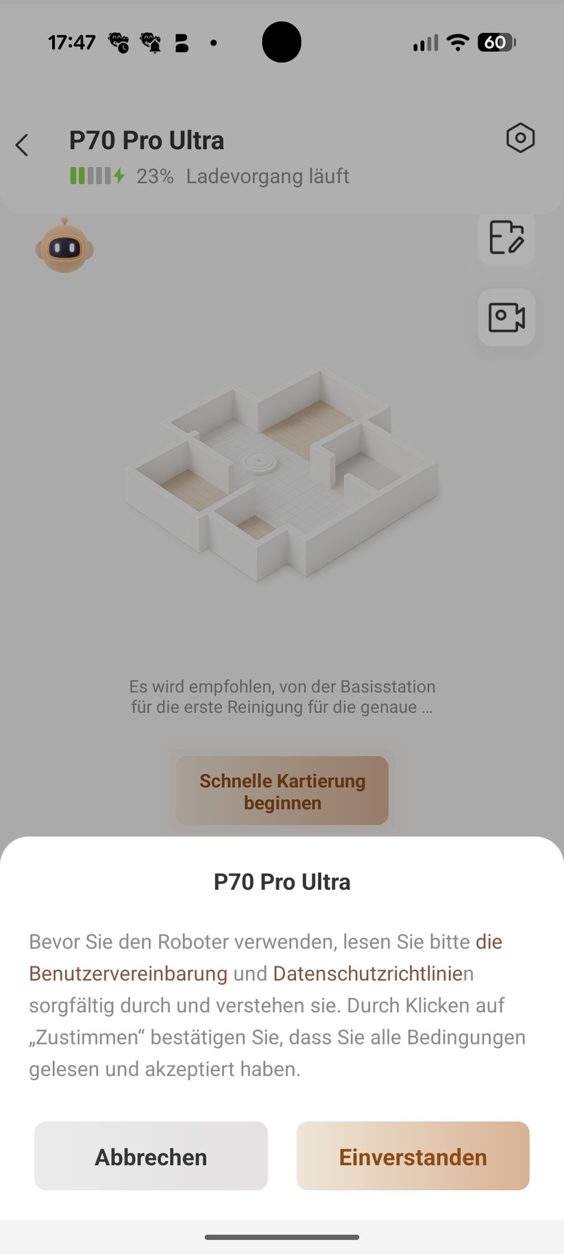 Mova P70 Pro Ultra – App & Einrichtung