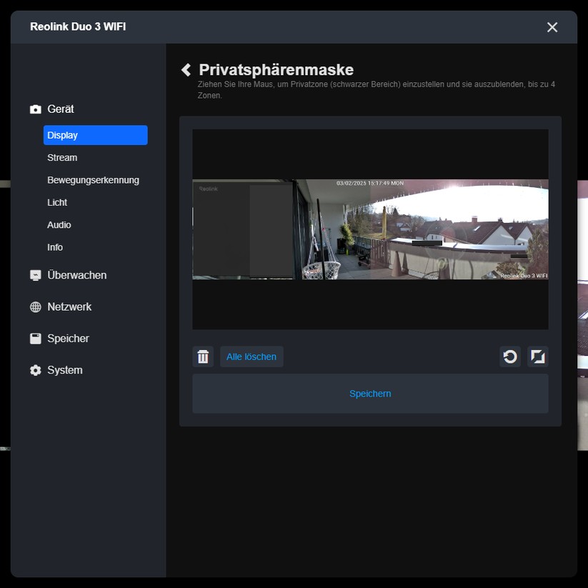 Reolink Duo 3 WiFi: Konfiguration mit Desktop-App