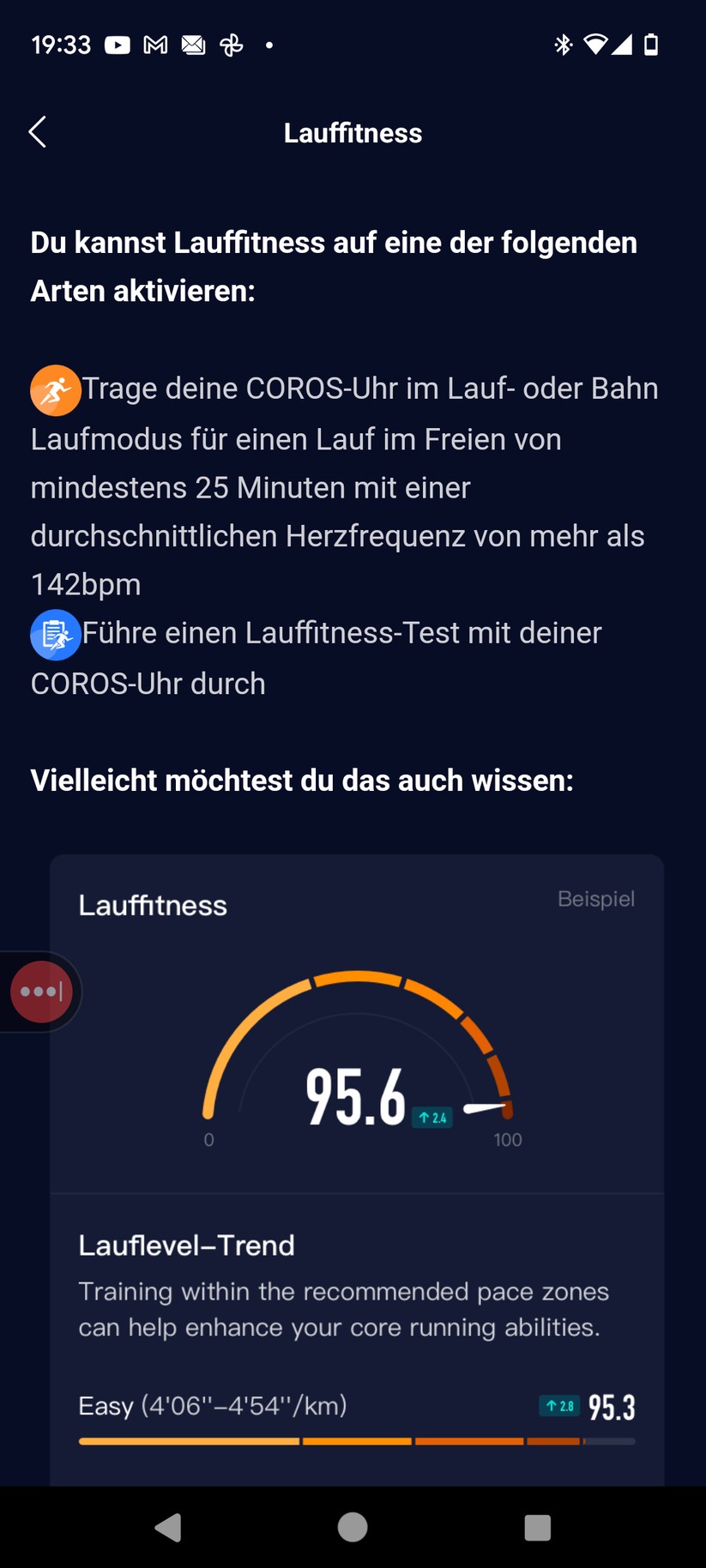 Coros Apex 2 Pro - App