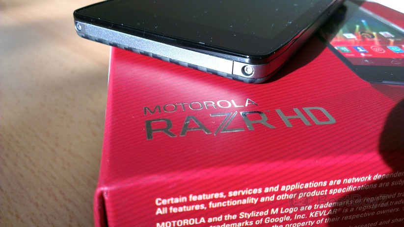 Verpackung des Motorola RAZR HD