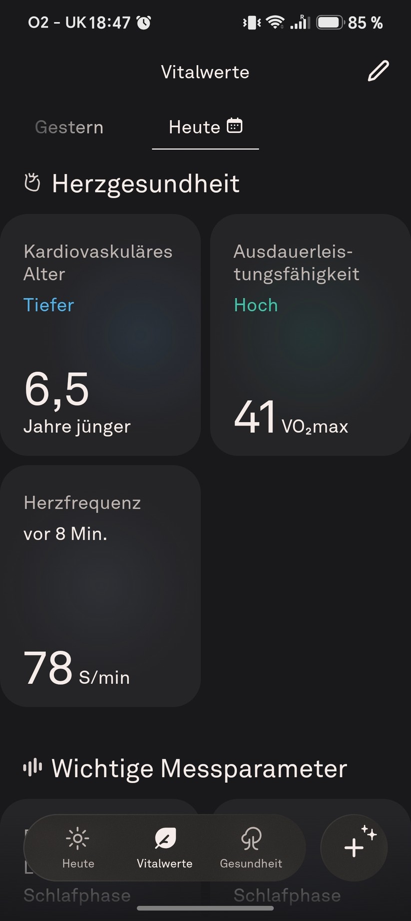 Oura Ring 5: App-Screenshots
