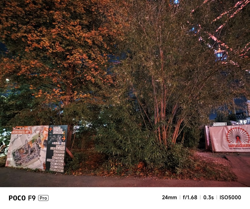 Xiaomi Poco F9 Pro: Hauptkamera bei Nacht