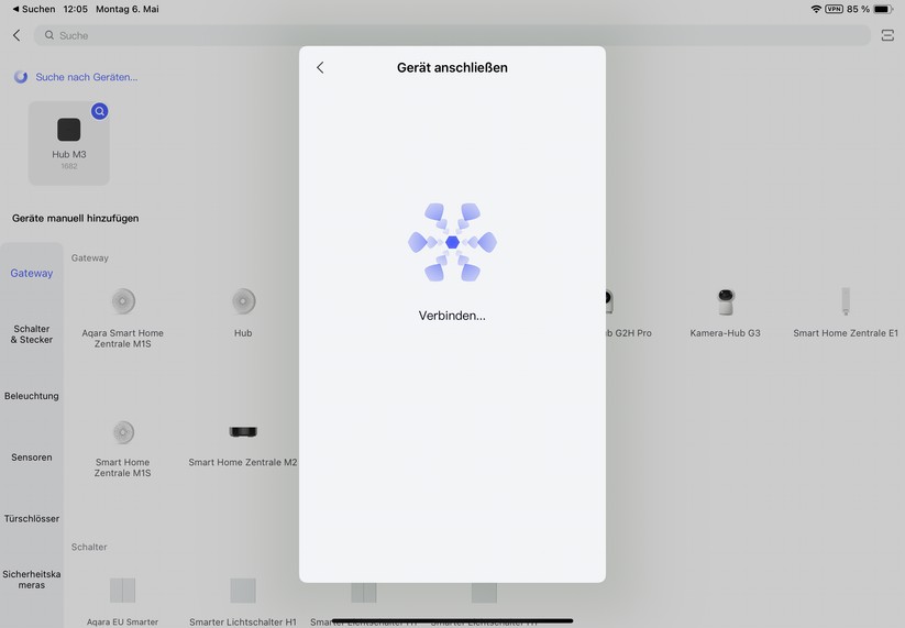 Inbetriebnahme des Aqara M3 mit der Aqara-App