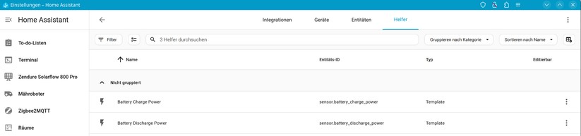  Helfer einrichten für Energy Dashboard