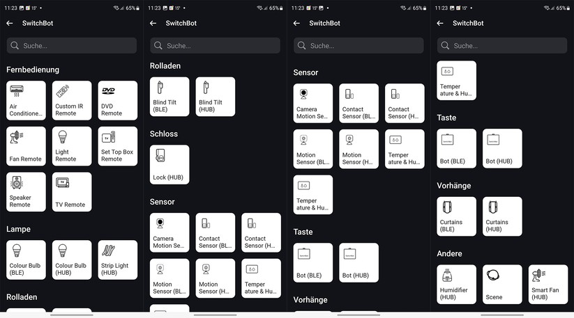 Dabei gelingt die Integration in Homey Pro deutlich besser als über Matter in Samsung Smartthings. Die Vorhangsteuerung bietet zahlreiche Optionen. Über den Hauptschalter kann man den Vorhang öffnen und schließen. Und zusätzlich ist auch eine manuelle Steuerung möglich, die den Vorhang nur bis zu einem bestimmten Grad öffnet. Auch stehen die verschiedenen Leistungsmodi unter Homey Pro parat.